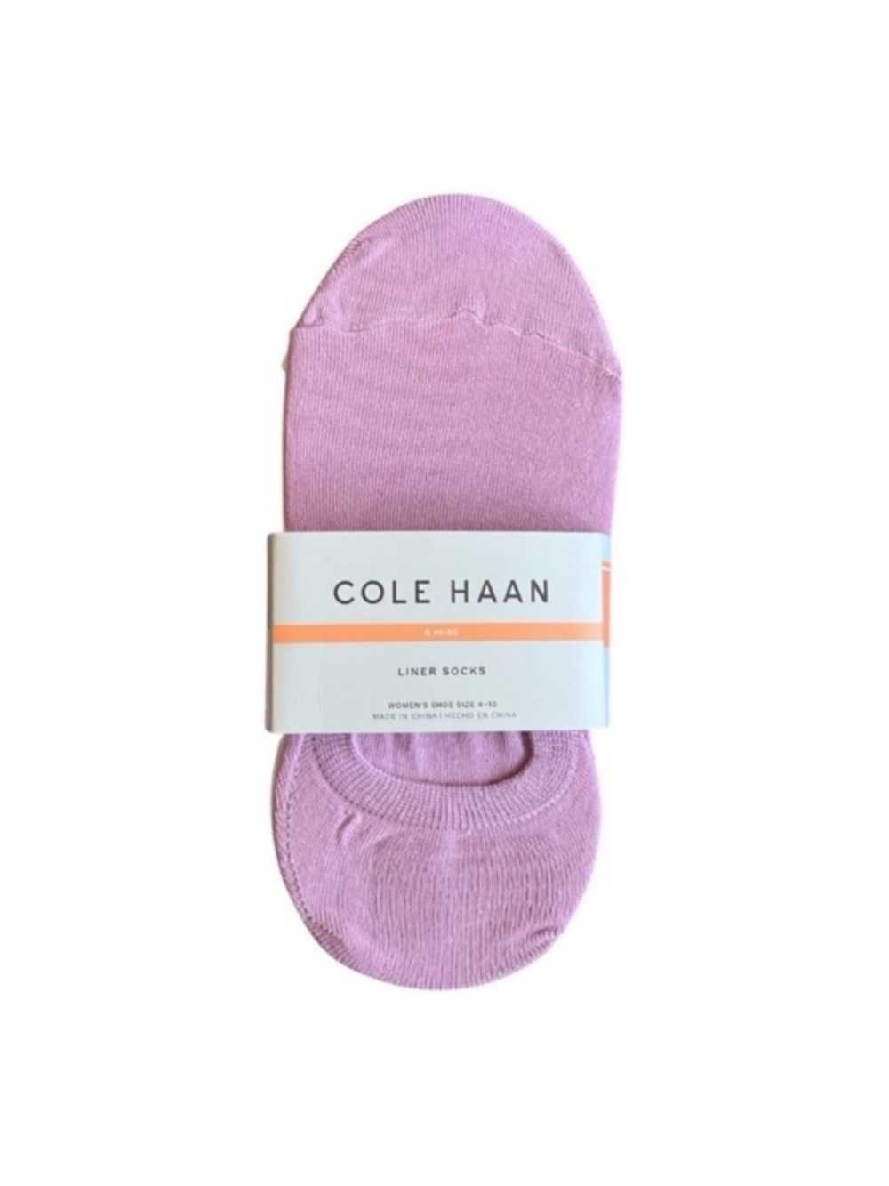 Cole Haan Lavender No-Show Liner Socks